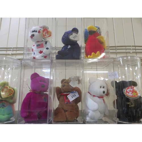 262 - Eight Beanie Baby Soft Toys