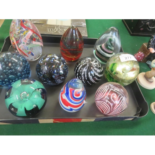 277 - Six Glass Paperweights