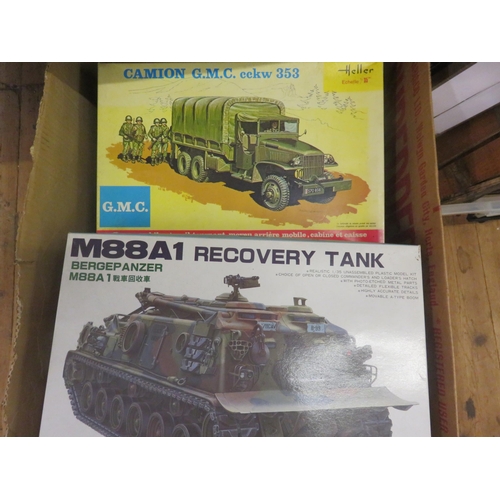 285 - Box of Infantry Fighting Vehicles/Tank Model Kits