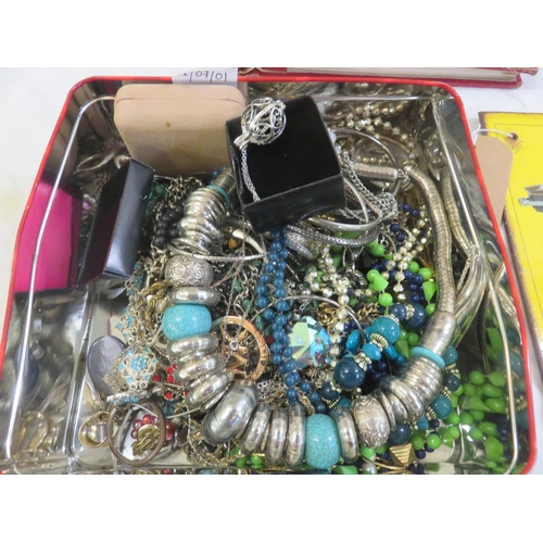 341 - Box of Costume Jewellery