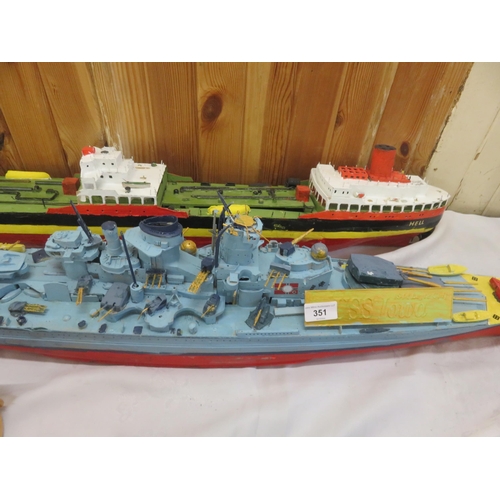 351 - Two Model Ships