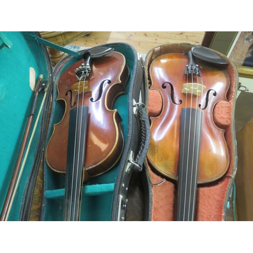 373 - Violin and JI Violin in Fitted Cases