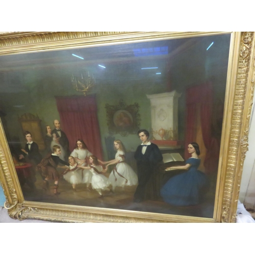 161 - Large Framed Oil Painting 