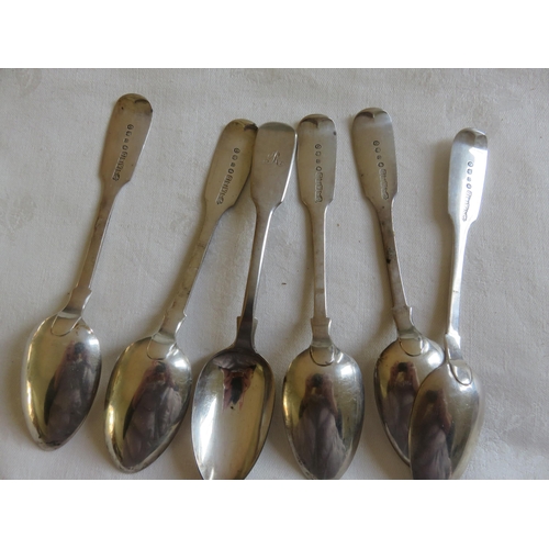 135 - Set of six Aberdeen Silver Teaspoons by George Sangster