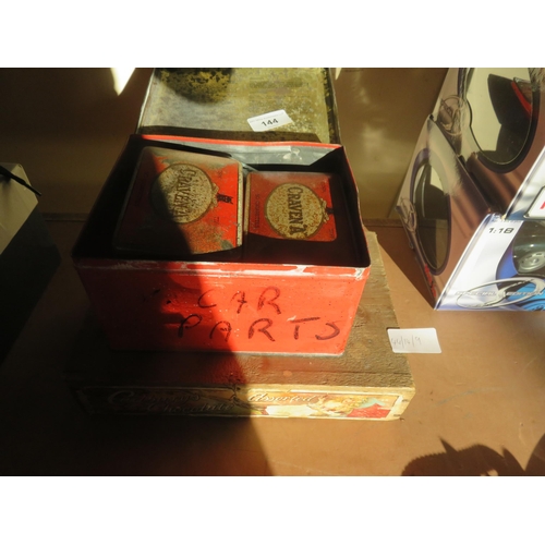 144 - Quantity of old Cigarette Tins and Cadbury's Chocolate Box