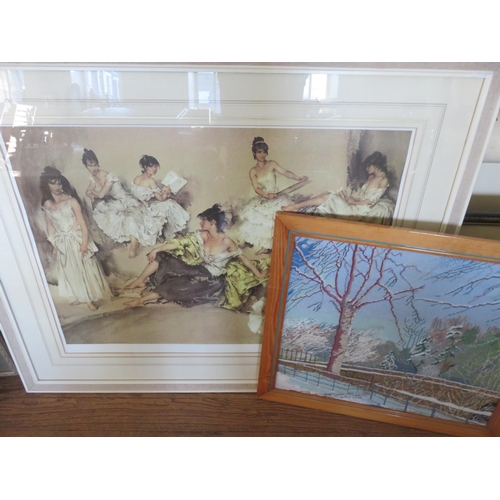 15 - Ltd. Edn. Russell Flint Print and a tapestry picture