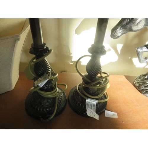 163 - Pair of Table Lamps and Shades