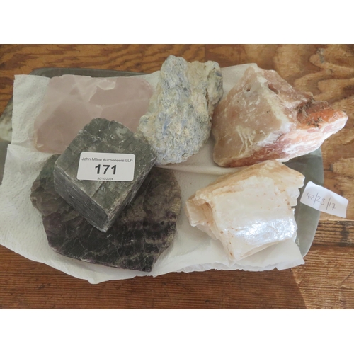 171 - Five Large Semi Precious Stones