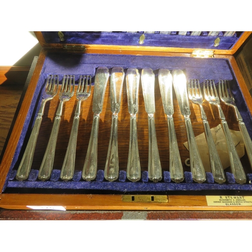 175 - Two Canteens of Plated Cutlery