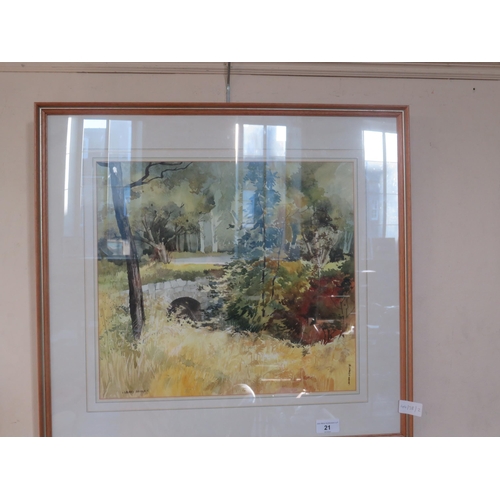 21 - Framed Watercolour 