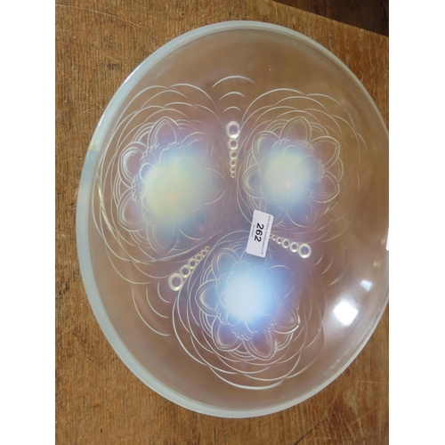 262 - Opalescent Glass Bowl by Sabino (as found)