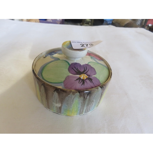 273 - Clarice Cliff Lidded Dish