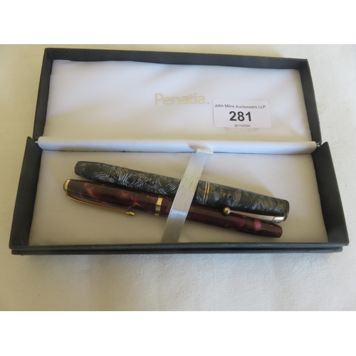 281 - Two Vintage Conway Stewart Fountain Pens, Models 24 and 12