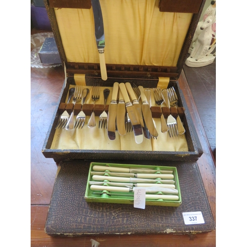 337 - Four Cutlery Sets