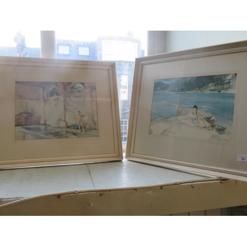 35 - Three Framed Russell Flint Prints