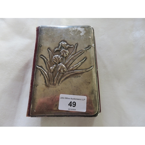 49 - Art Nouveau Silver Playing Card Case, maker WC London