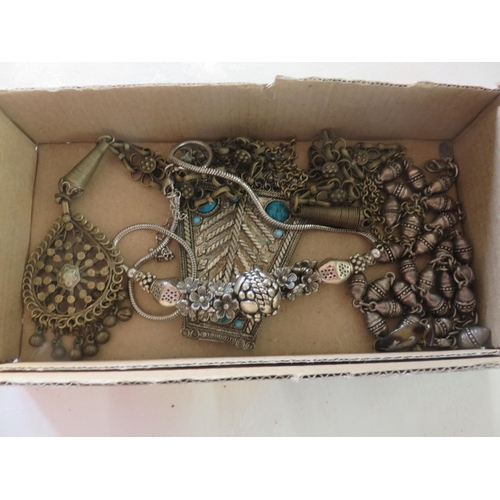 52 - Small Quantity of Eastern White Metal Jewellery