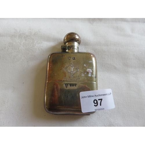 97 - Silver Hip Flask