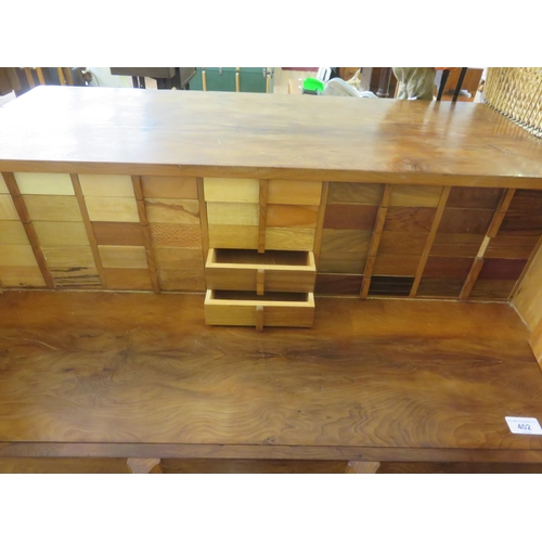 402 - Teak Blanket Box with contents