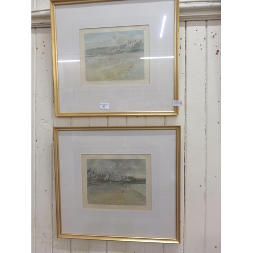 13 - Pair of Framed Mono Prints, Cullen Fishertown