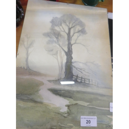 20 - Framed Watercolour 