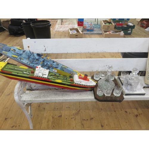 491 - White Painted Garden Bench