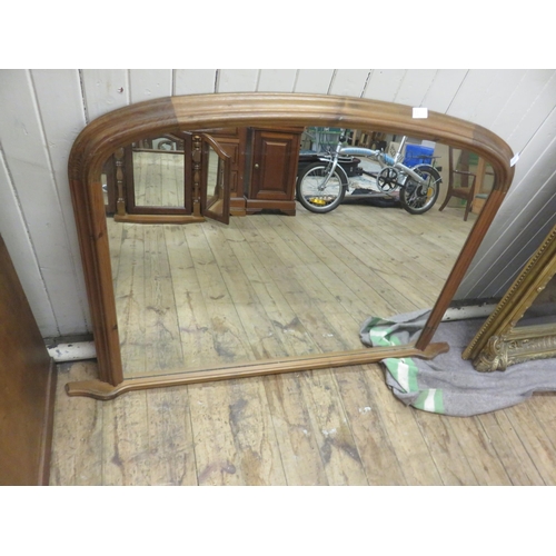 501 - Pine Overmantel Mirror