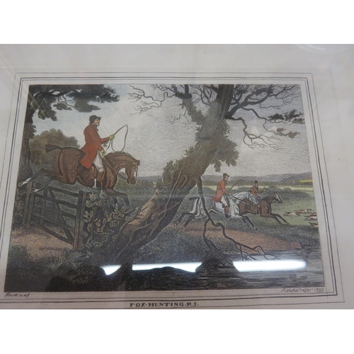 53 - Set of six Framed Sporting Engravings