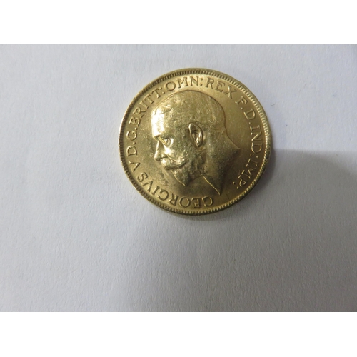 112 - George V 1913 Gold Sovereign