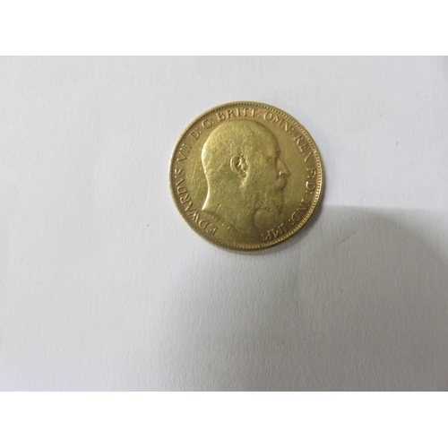 121 - Edward VII 1903 Gold Half Sovereign