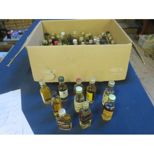 439 - Box of Whisky Miniatures