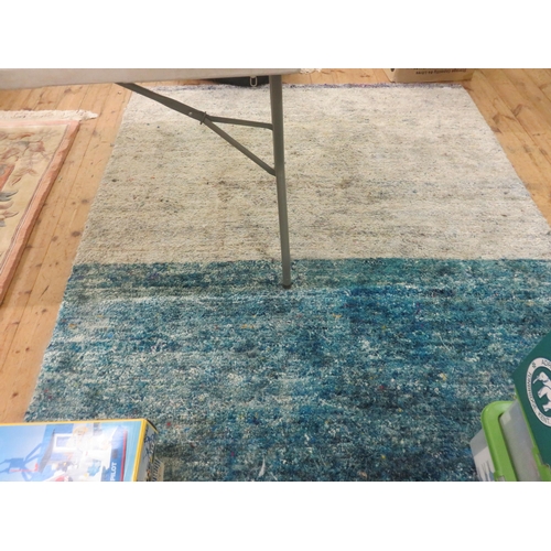 505 - Modern Rug on Blue ground