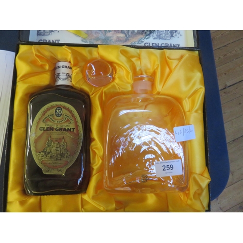 259 - Glen Grant 20 year old Decanter Presentation Set