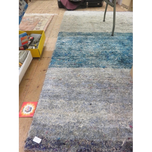 505 - Modern Rug on Blue ground