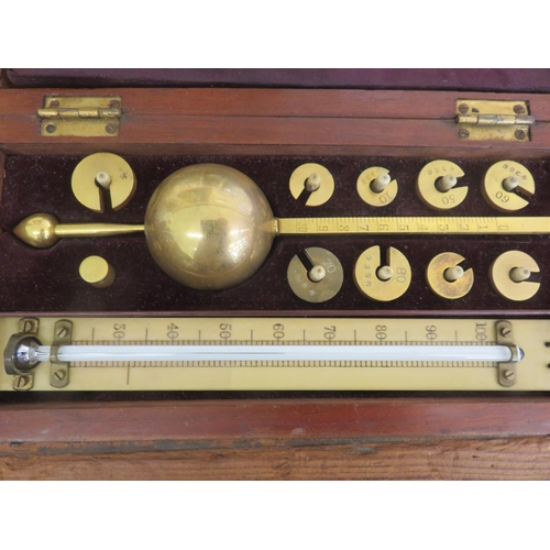 197 - Cased Sikes Hydrometer