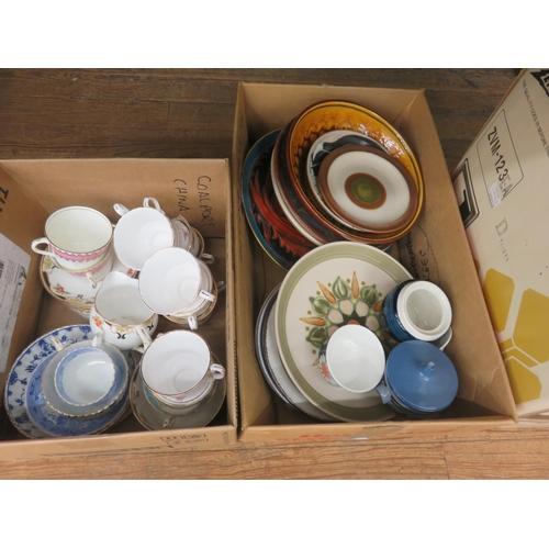 333 - Three Boxes of Mixed Teaware and Plates