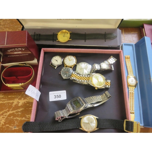 350 - Two Rotary Wrist Watches, and Others