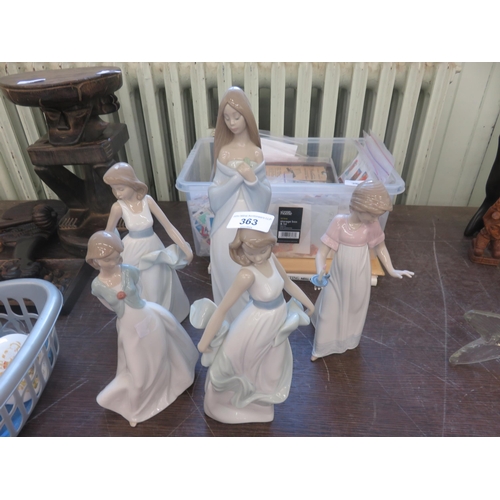 363 - Five Lladro Figures