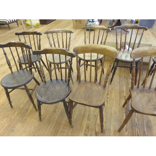 422 - Eight Rustic type Kitchen Chairs