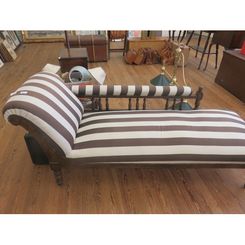 427 - Edwardian Mahogany Framed Chaise Longue