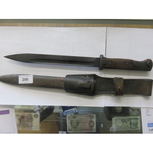 200 - German Mauser Bayonet and Scabbard