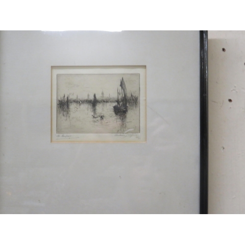 17 - Framed Etching, 