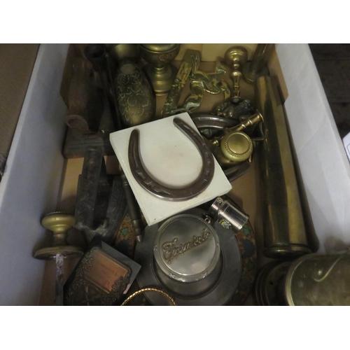 407 - Two Boxes of Metalware