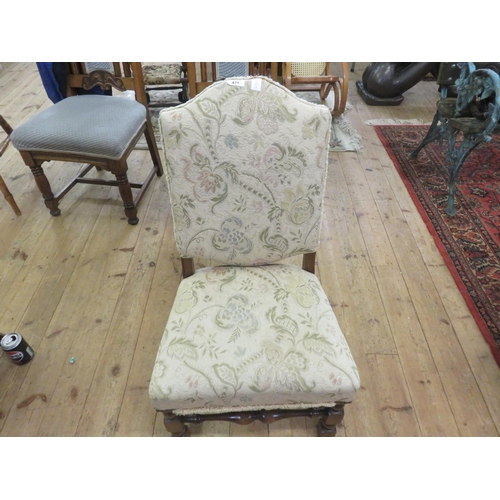 471 - Oak Framed Upholstered single Chair