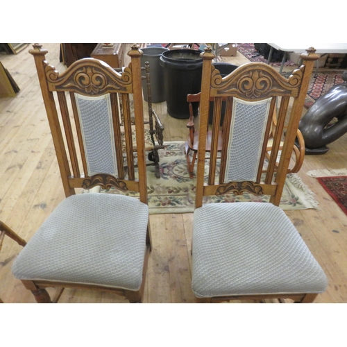 474 - Pair of Oak Framed Dining Chairs