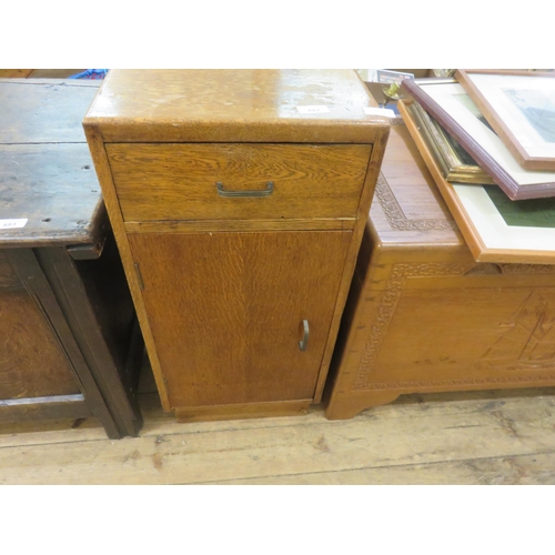 482 - Mid Century Oak Pot Cupboard