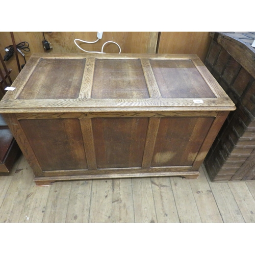 486 - Oak Panel Blanket Box