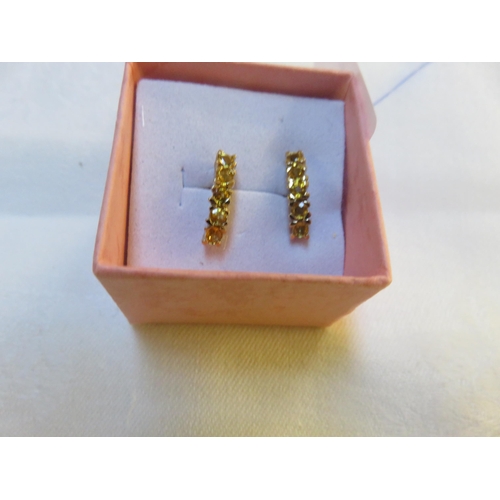 67 - 9ct Gold Yellow Sapphire Earrings