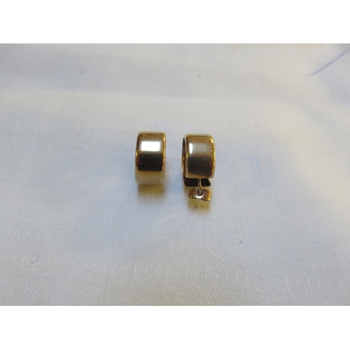 68 - Pair of 9ct Gold Hoop Earrings 2.4 grams