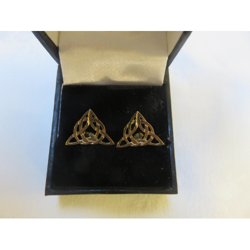 73 - 9ct Cold Celtic Knot Earrings